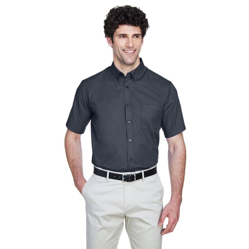 Men's Optimum Short Sleeve Twill Dress Shirt Thumbnail