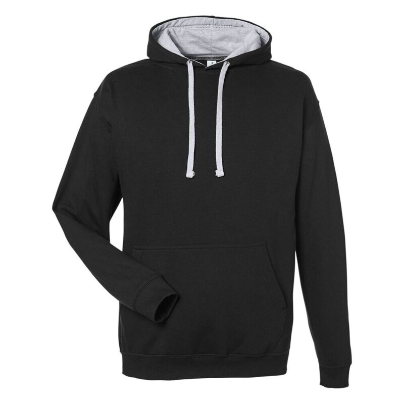 Unisex Midweight Varsity Contrast Hooded Sweatshirt Thumbnail