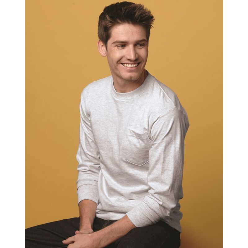 Unisex USA-Made Long Sleeve Pocket T-Shirt Thumbnail