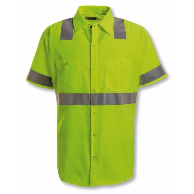 High Visibility Safety Short Sleeve Work Shirt Thumbnail