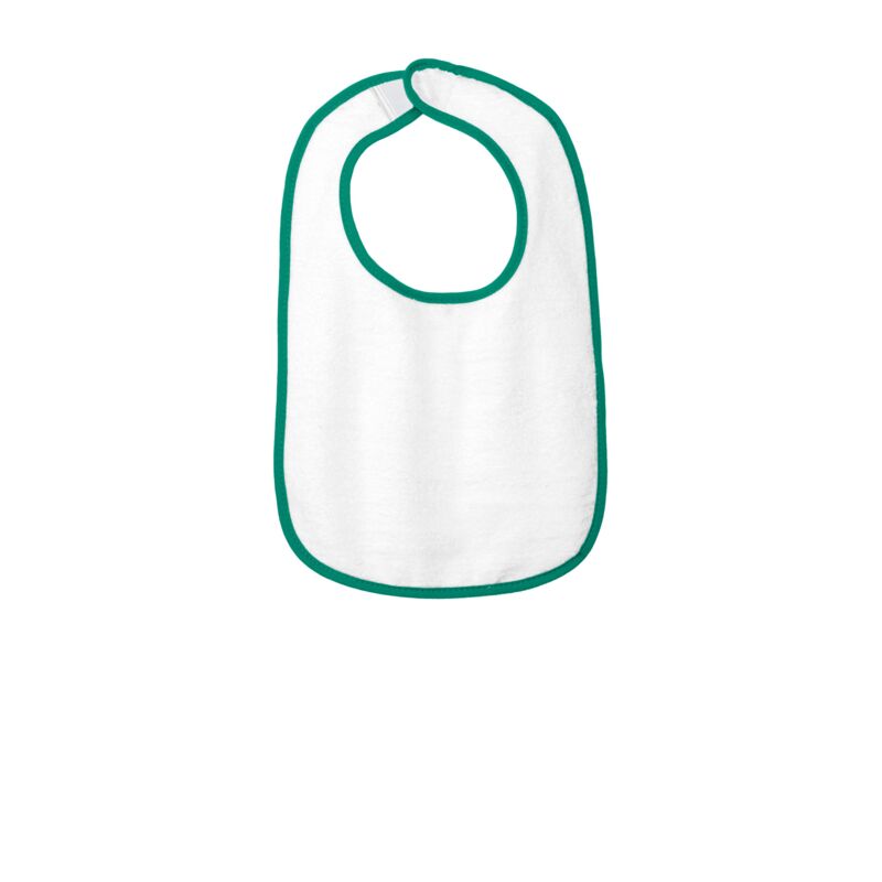 Infant Contrast Trim Terry Bib Thumbnail