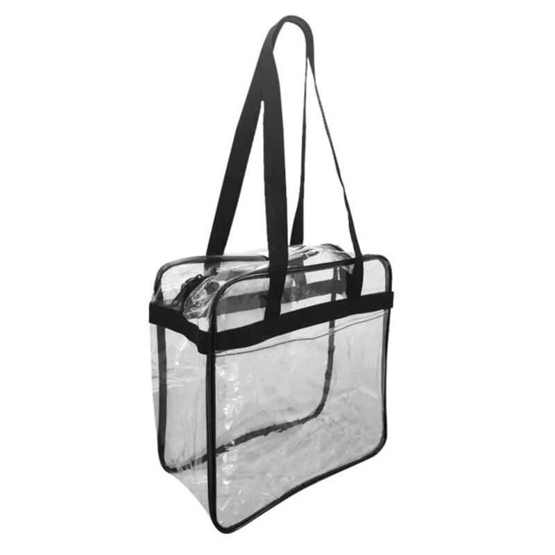 Clear Tote with Zippered Top Thumbnail