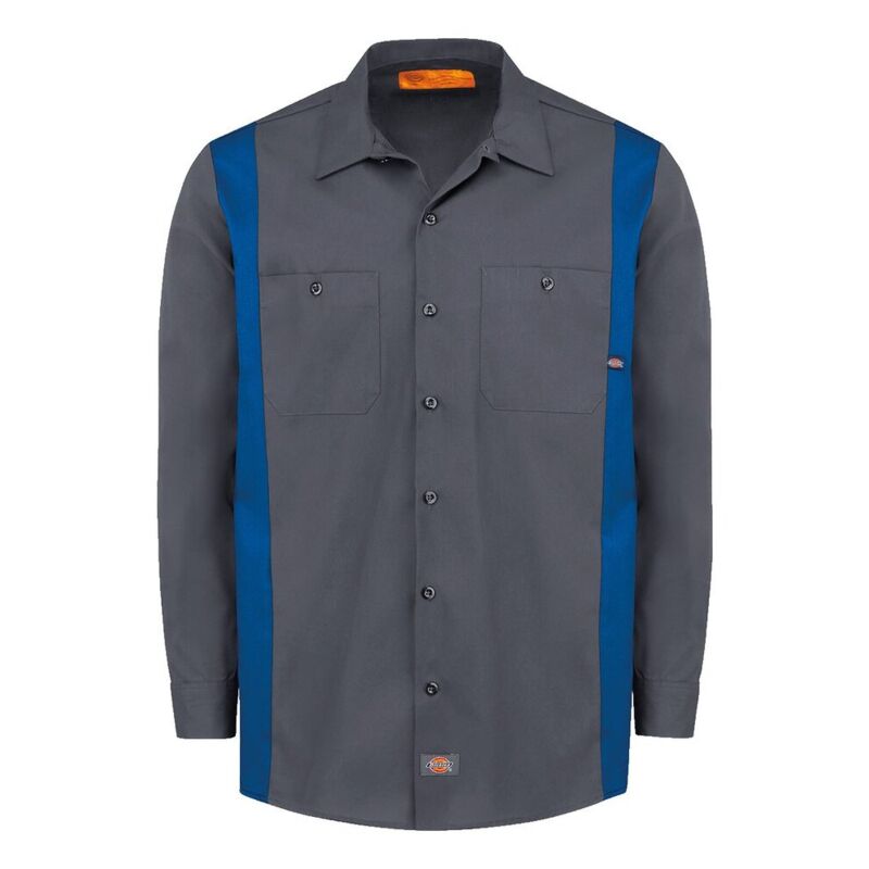 Industrial Colorblocked Long Sleeve Shirt - Tall Sizes Thumbnail