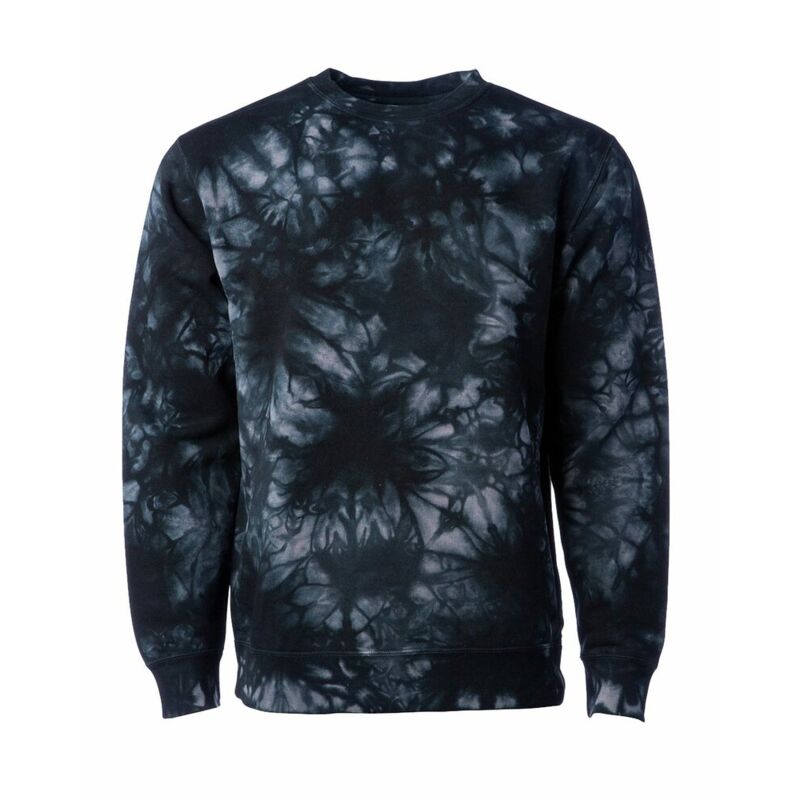Unisex Midweight Tie-Dyed Crewneck Sweatshirt Thumbnail