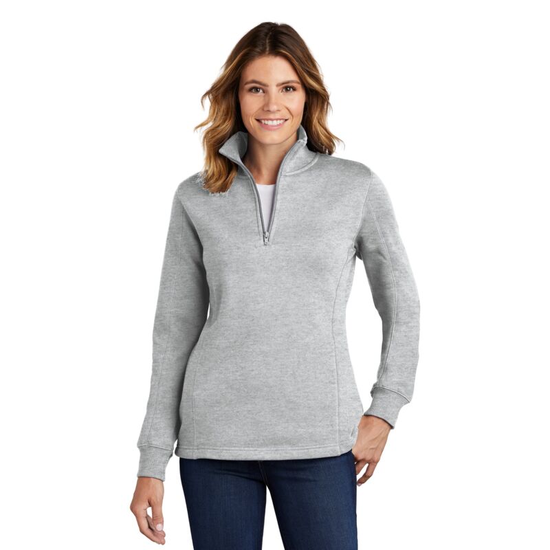 Ladies 1/4 Zip Sweatshirt Thumbnail