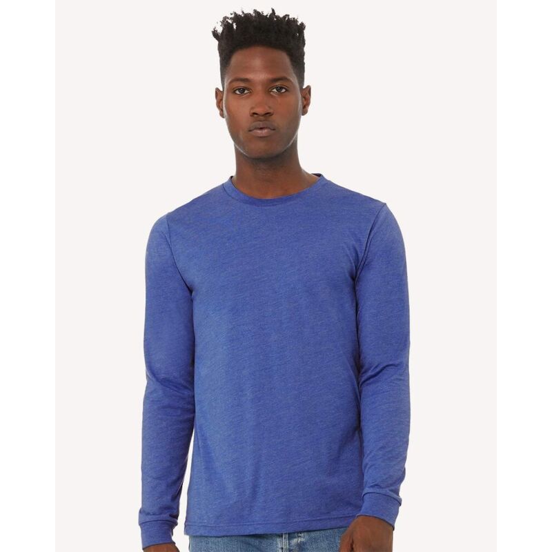 Unisex Heather CVC Long Sleeve Tee Thumbnail