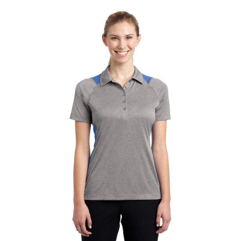 Ladies Heather Colorblock Contender ™ Polo Thumbnail