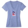 Women's Triblend Deep V-neck Tee Thumbnail